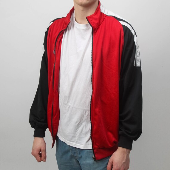 Vintage jacket, Adidas jacket, old school, warm up jacket, 1980s jacket, vintage clothing, medium