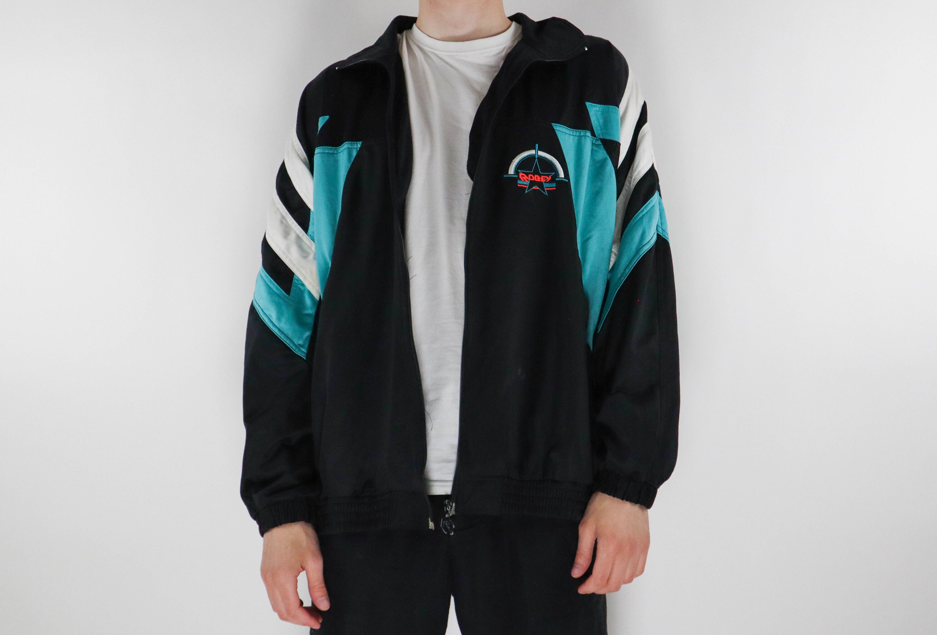 Vintage Sports Jacket Black Full Zip Sports Jacket Urban Etsy UK