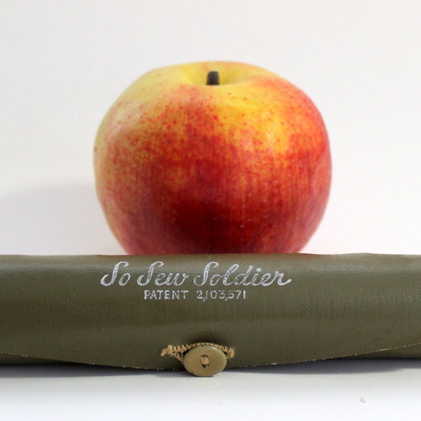 Vintage Sewing Kit,  WWII Soldier's Sewing Kit,  1940's Military Sewing Kit