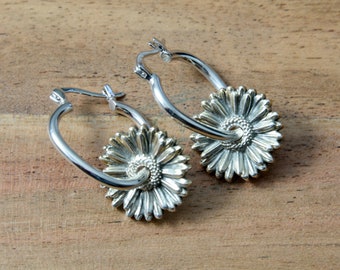 Sterling Flower Earrings