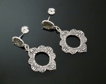 Handmade Earrings, Handcrafted Earrings in Fine Silver
