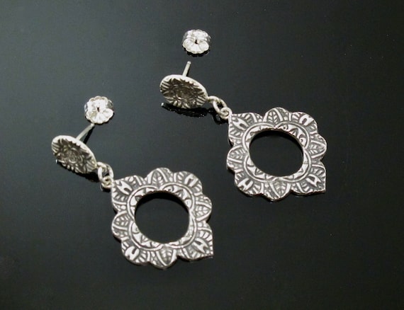 Handmade Earrings, Handcrafted Earrings in Fine Silver