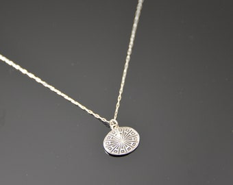 Minimalist Jewelry,  Small Fine silver pendant necklace