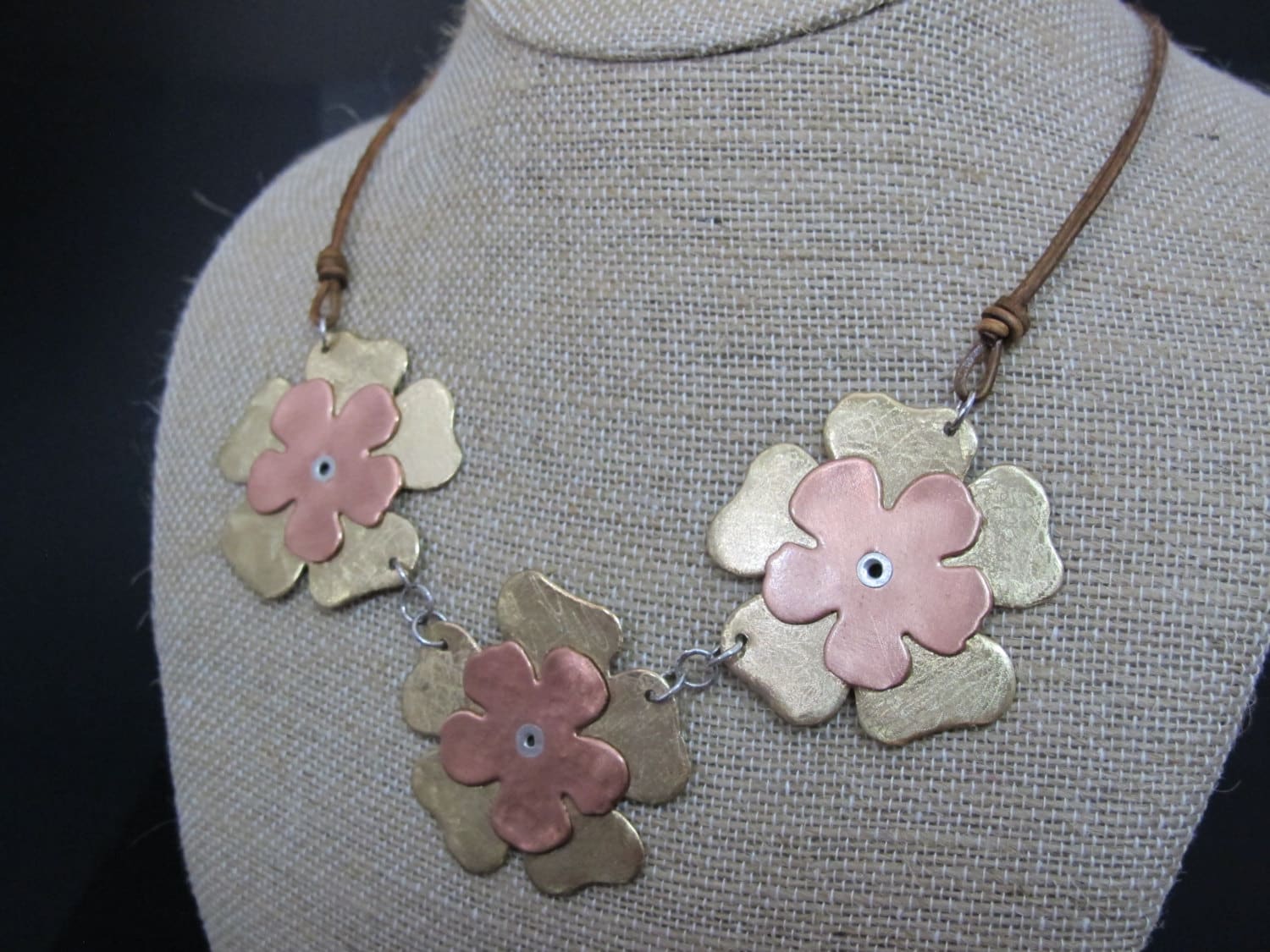 Flower Full Necklace Metal