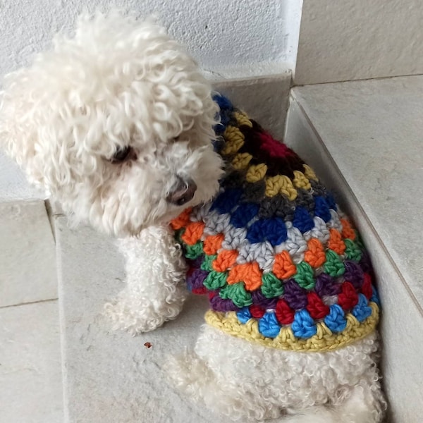 Vestito cani inverno, Maglione per cani, Maglioncino cane, Cuccioli cardigan in maglia, Fatto a mano
