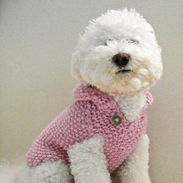 Dog hoodie sweater, Wool dog hoodie, Pet clothing, Small Dog clothes, Hand knit dog top, Puppy clothes, Pink dog hoodie, Dog clothing, Dogs