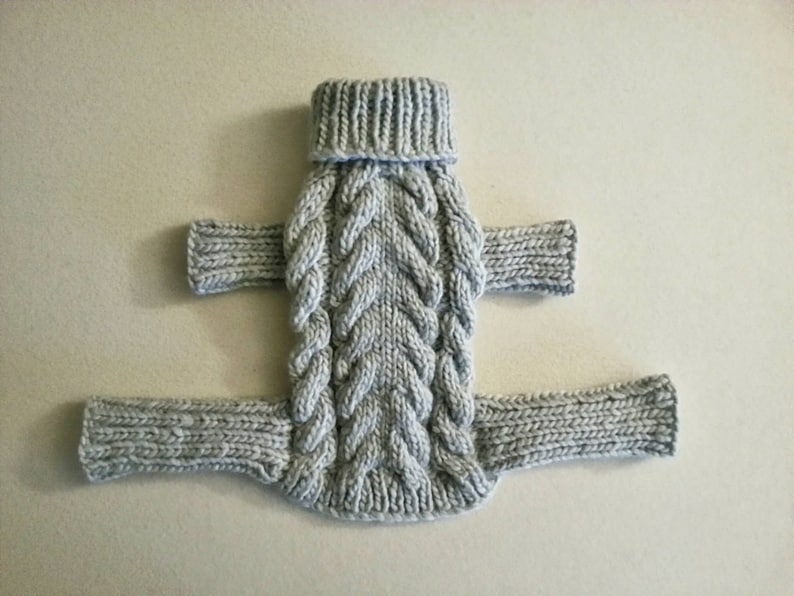 Dog onesie Hand Knit Dog Overall Yellow Dog Sweater Dog Etsy