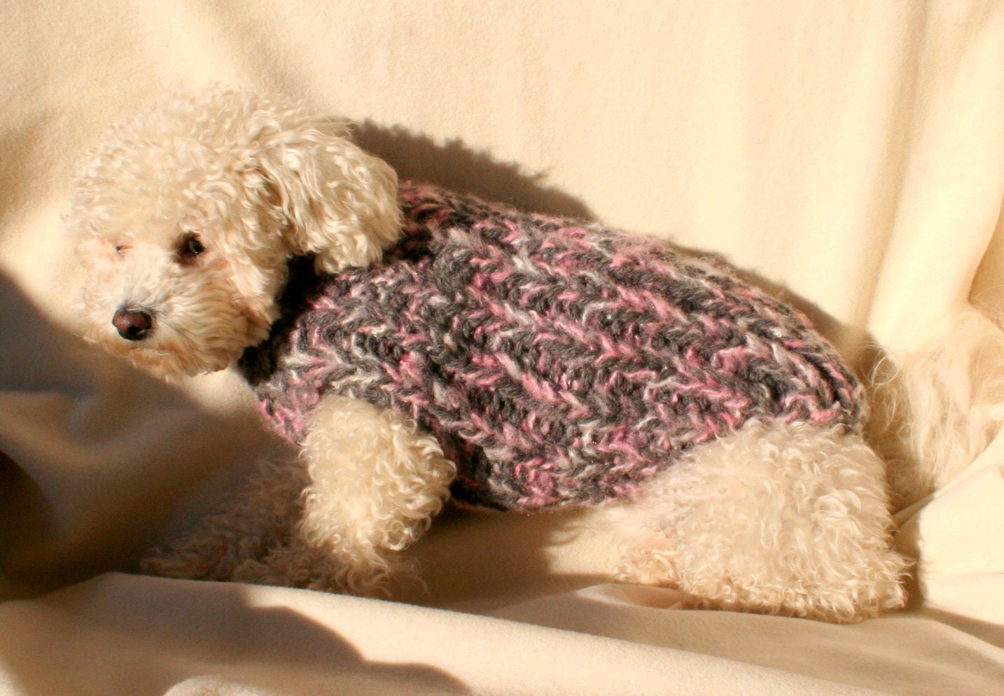 2 in 1 Dog Sweater with Collar. Handmade Dog Clothes. Pet Etsy