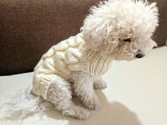 Medium Dog Pullover, Knitted Dog Sweater