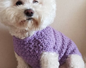 Handmade puppy clothes, Crochet dog sweater, XXS dog clothing, Designer dog clothes, Girl dog top, Doggy clothes, Small pet clothing