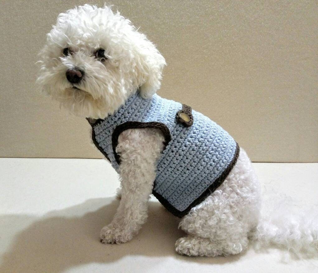 Pet Clothing Dog Sweater Small Dog Clothes Crochet Dog Etsy