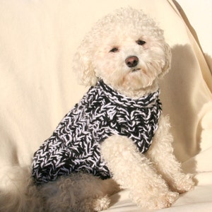 Dog sweater vest hand knit by BubaDog