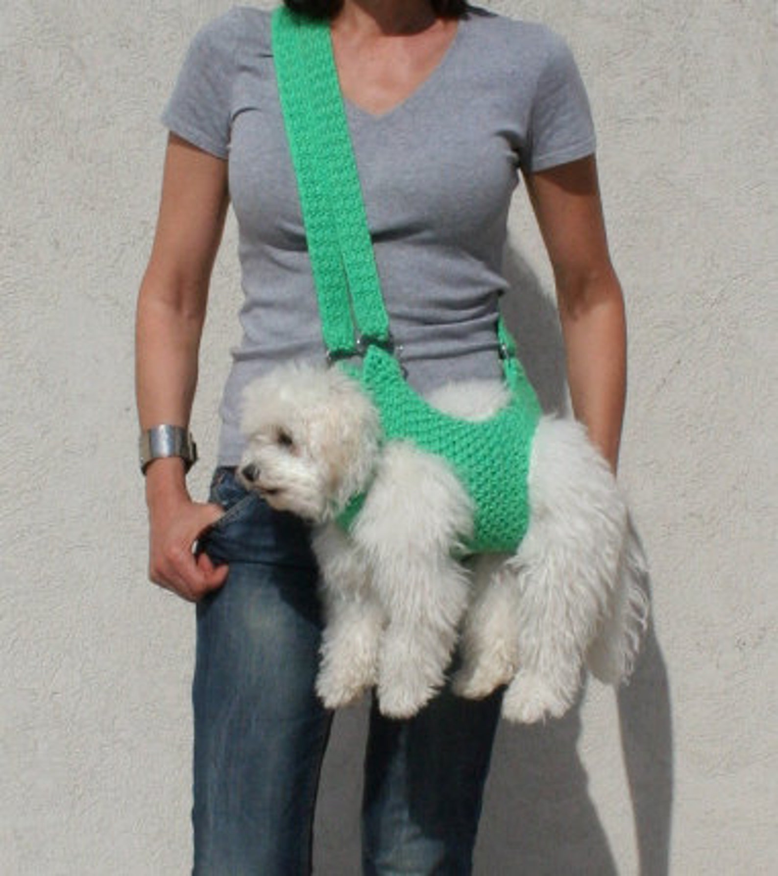 Pet carrier / Crochet dog carrier / Dog sling / BubaDog pet Etsy