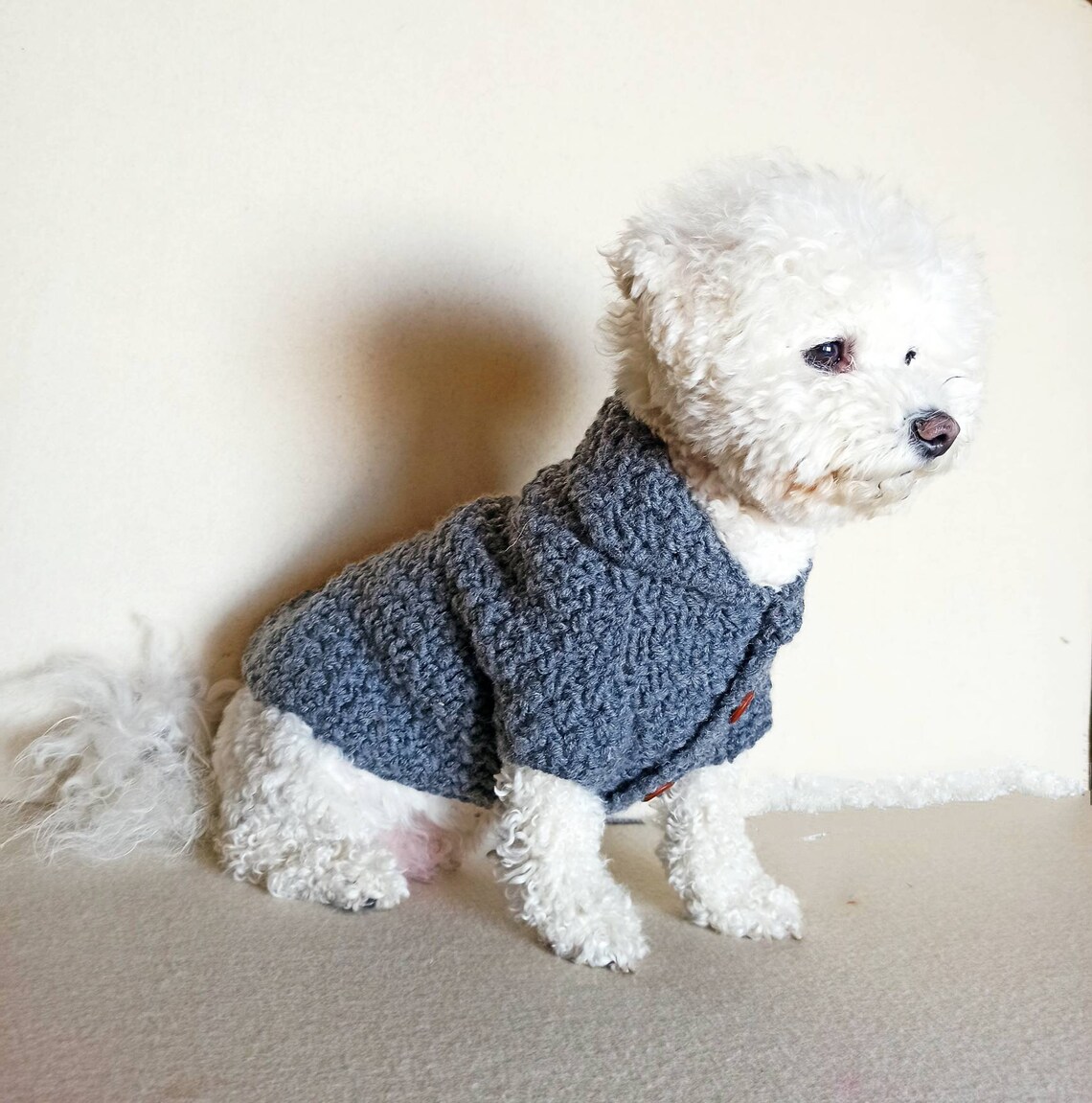 Xxs Dog Sweater
 Knitted dog sweater Dog jacket XXS dog sweater Pet