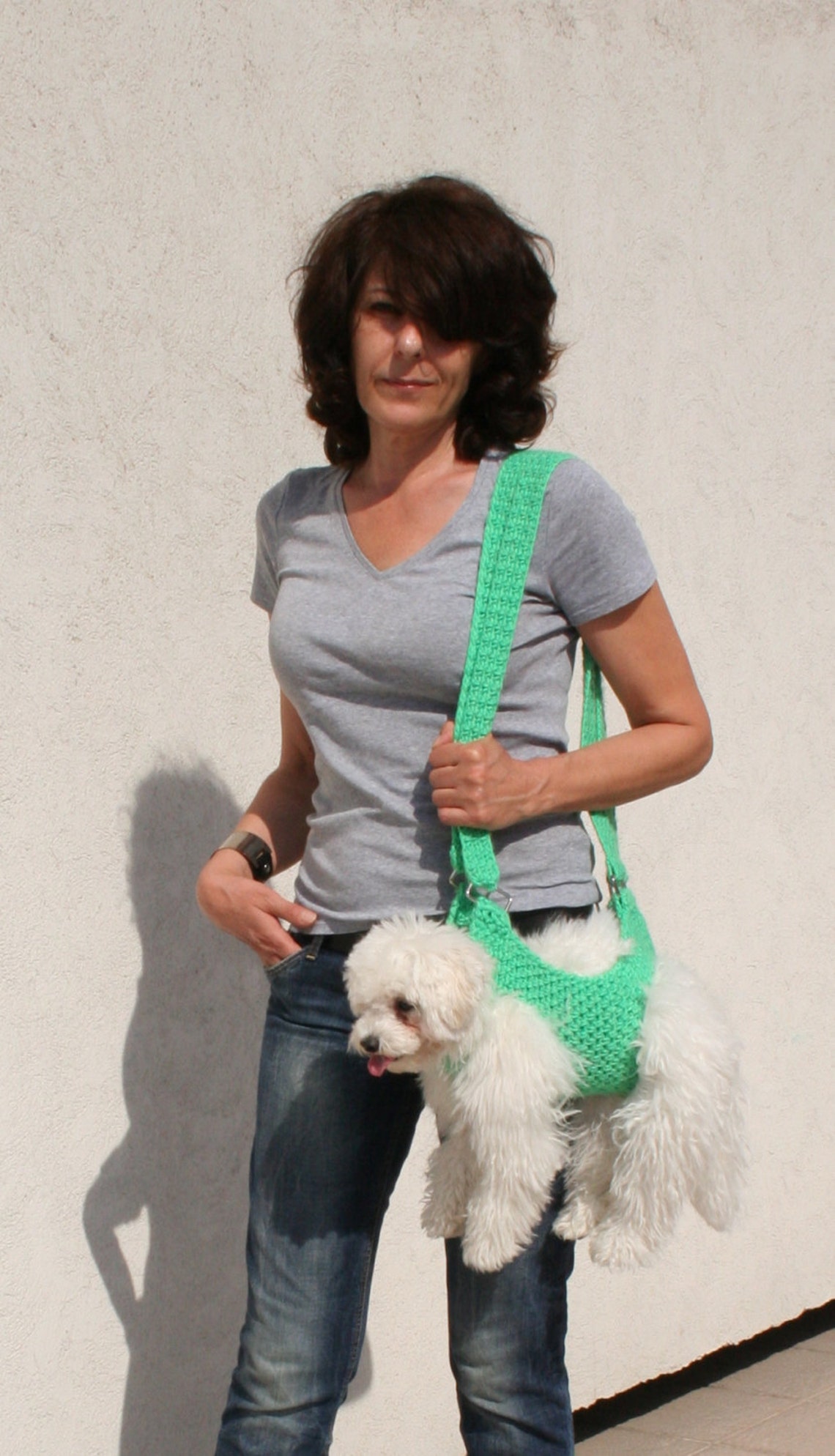 Pet carrier / Crochet dog carrier / Dog sling / BubaDog pet Etsy