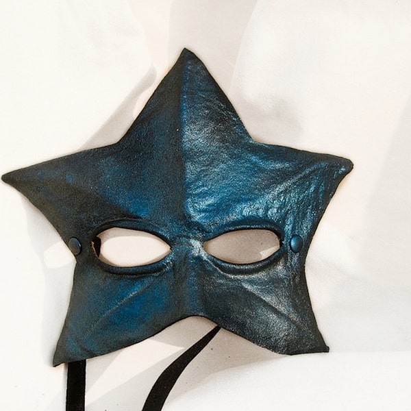 bleu étoile cuir masquer