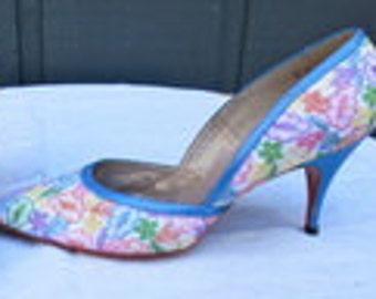 DANNY SIMMONS  1950s French Bootier Las Vegas Size 8M 3" Heel HH001