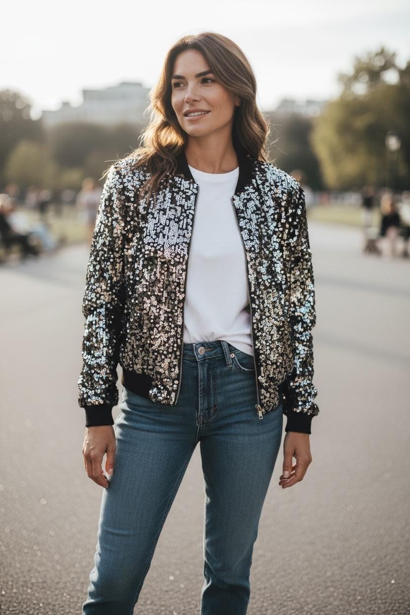 Vintage Sequin Jacket - Etsy