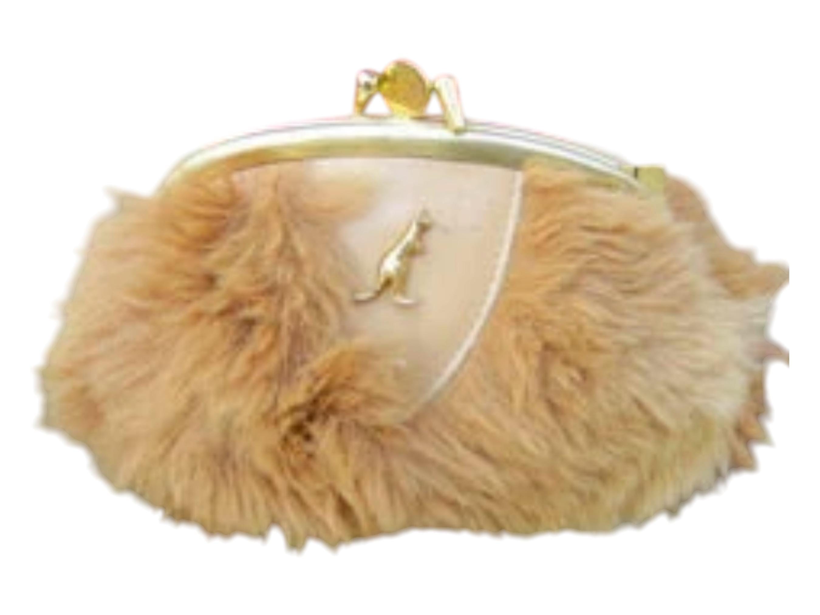 KANGAROO FUR Purse Made in Australia 6 1 2 X 4 1 2