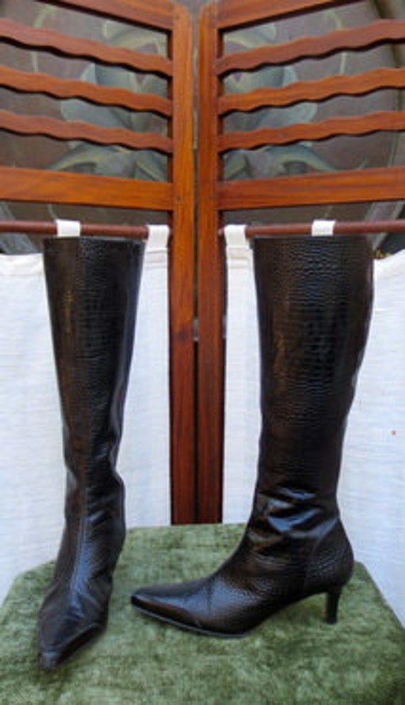 Italian Boots. 7 1/2 Black