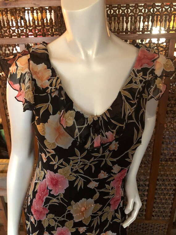 ROBBIE BEE Silk Dress With Silk Lining 