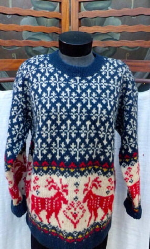 1970s EDDIE BAUER Wool XMAS Sweater