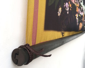 Wooden Hanging Poles in 3 sizes for displaying textile artwork