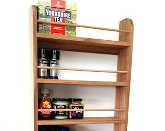 Handmade Wooden Spice Racks Larder Racks By Silverapplewood