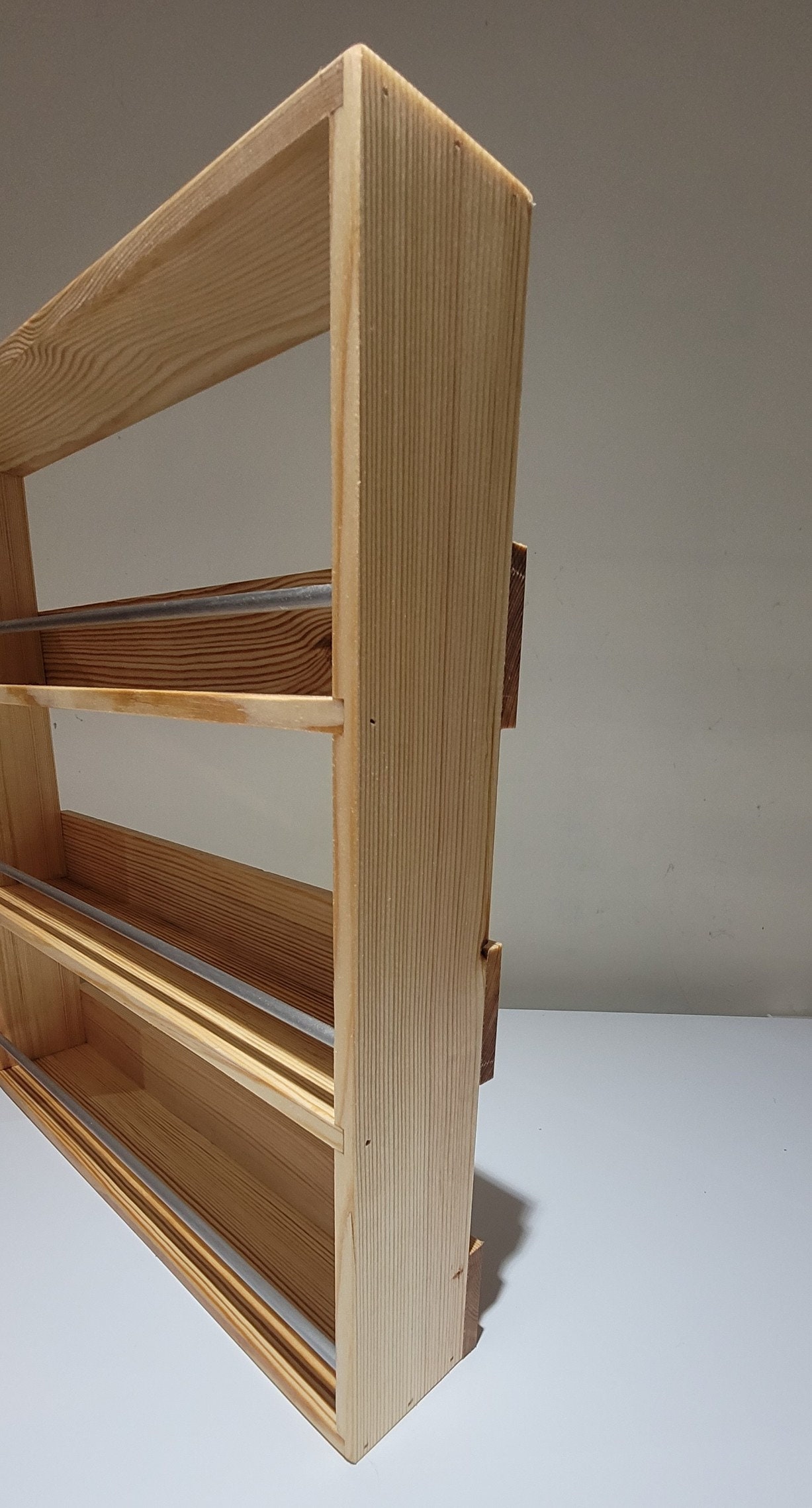 4 estantes de especias para montaje en pared soporte para tarros de hierbas  organizador de cocina despensa puerta de almacenamiento – Yaxa Costa Rica