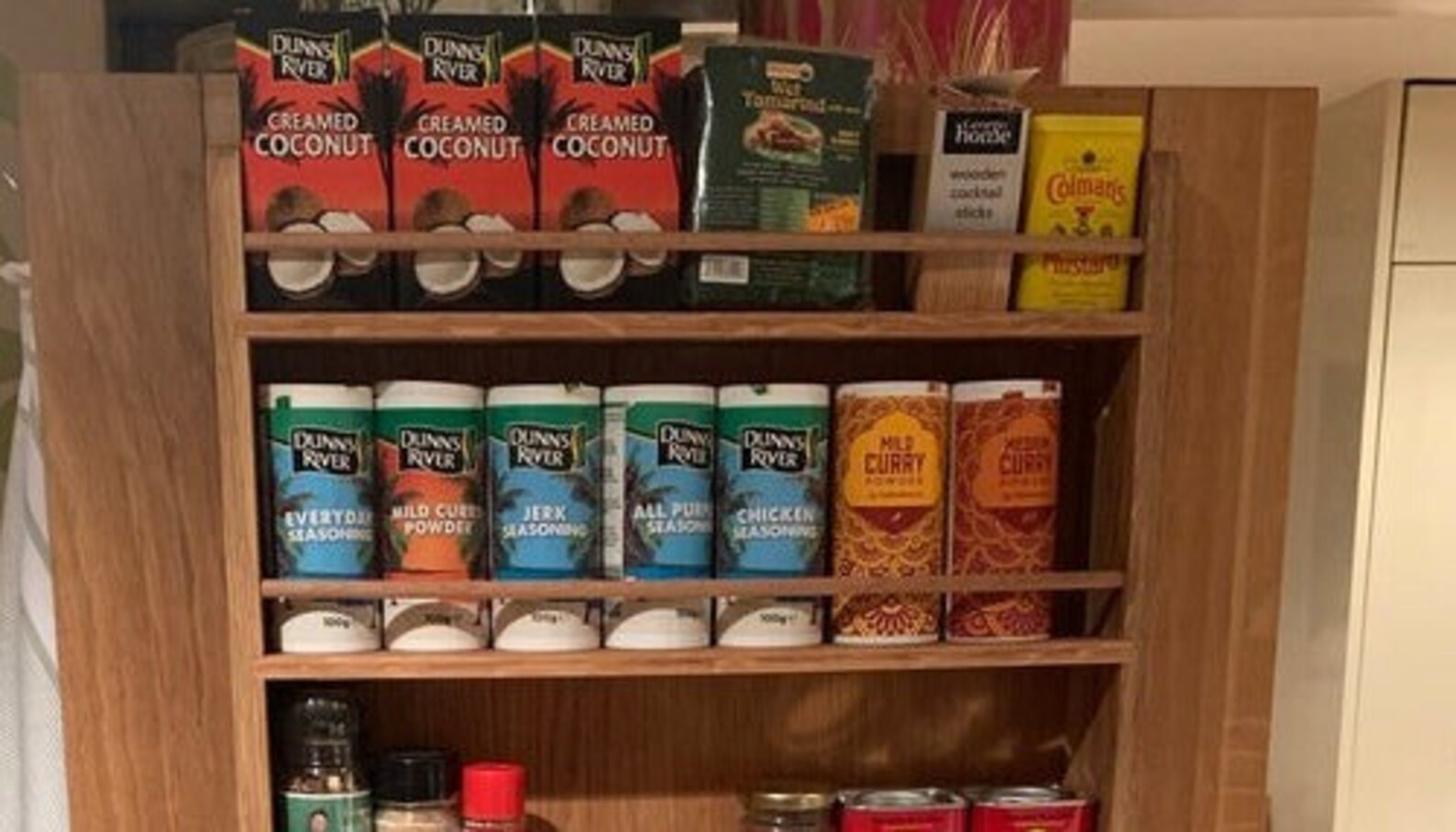 Solid Oak Spice Rack 5 Shelf Tiers Deep Shelves for Kilner Etsy UK