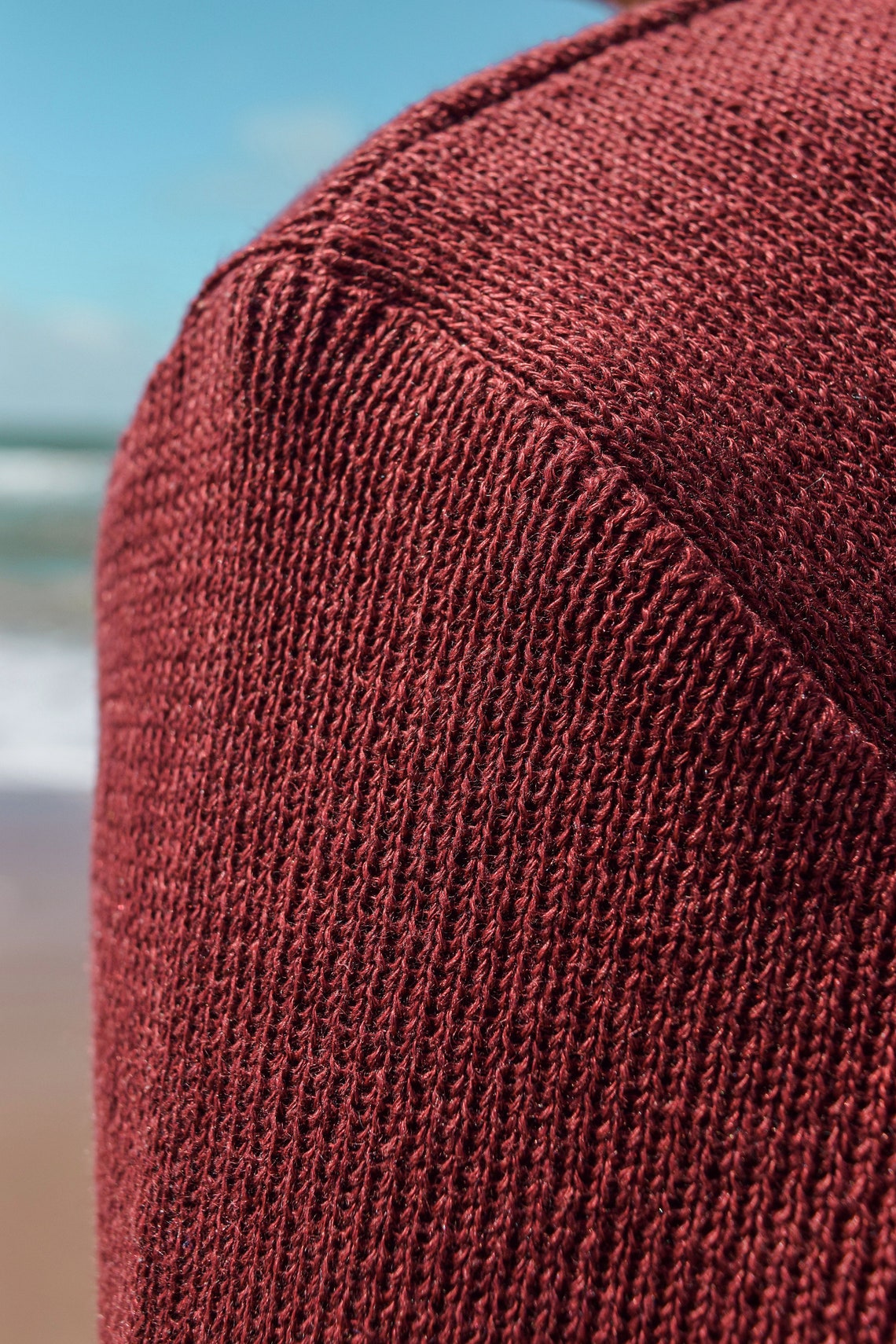 100% Linen Knitted Sweater for Men Handmade Natural - Etsy
