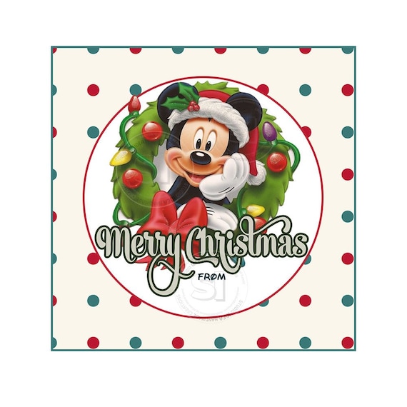 Mickey Mouse Free Printable Disney Christmas Gift Tags