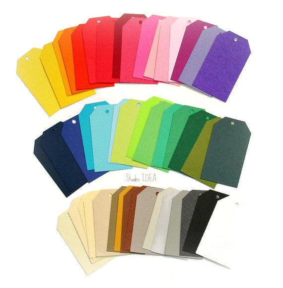 Tags, DIY Gift Tags, Escort Tags- Choose Your Colors & Quantity Il_570xn