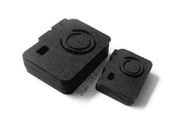 Black Photo Camera Cut outs, Embellishments- 1.5" & 2" Foto Camera Confetti-or Choose Your Colors- Set of 30pcs, 60pcs, 120pcs Il_570xn