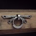 Wrought iron ring pull, Hand forged cabinet hardware, Bondage Bed restraint, Door handle
