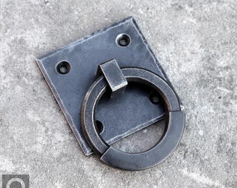 Wrought iron ring pull handle, Wall mounted BDSM Tie down ring, Bondage hard point