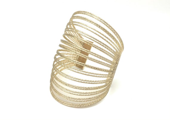 Matte gold cuff bracelet deals