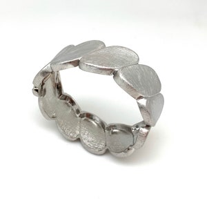 Silver Cuff // Silver Hinged Bracelet // Matte silver Finished// Size 7&quot; to 8&quot;