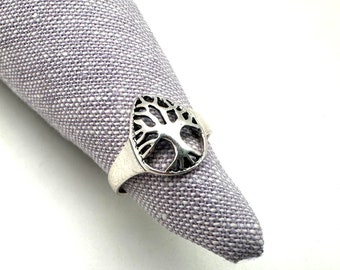 Sterling Silver Tree of Life Ring (Size 5-8)