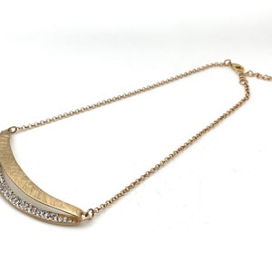 Gold Statement Necklace / Matte Gold Necklace / Gold Sparkle Modern Necklace / Abstract Gold Necklace / 18K Gold Plated / 16" to 19"