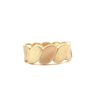 Gold Cuff Bracelet // Matte Gold Finished // Tarnish Resistant // Size 7&quot; // Hinged // Ask About Wholesale