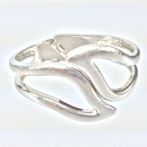 Silver Leaf Cuff Bracelet //Rhodium Finished // Non Tarnishing // Size 7&quot; to 8&quot; // Hinged // Ask About Wholesale