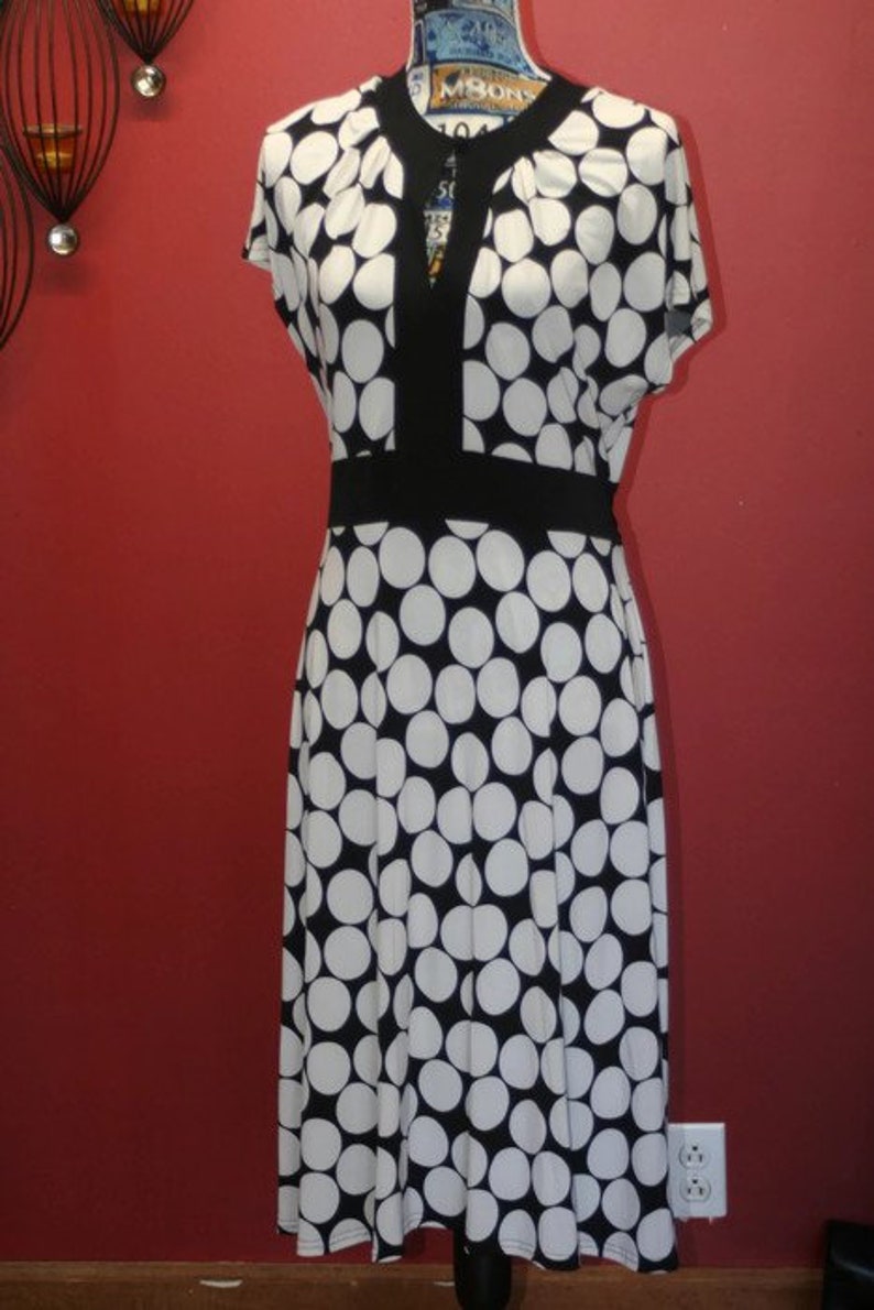 Vintage Polka Dot Dress Ladies Dress Dressbarn Dress Size Etsy