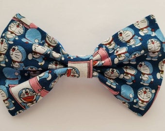 Classic Hair Bows for Teens and Women, Doraemon Hair Bow, Doraemon Hair Clip