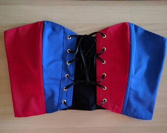 Harley Quinn Corset, Harley Quinn Inspired, Harley Quinn Cosplay Corset, Custom Corset