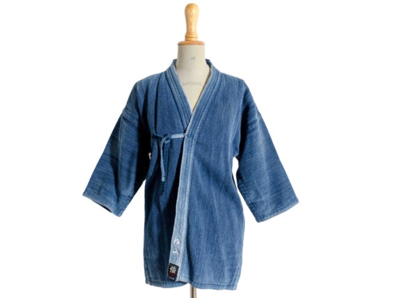 A vintage indigo dyed Japanese kendo jacket / vint
