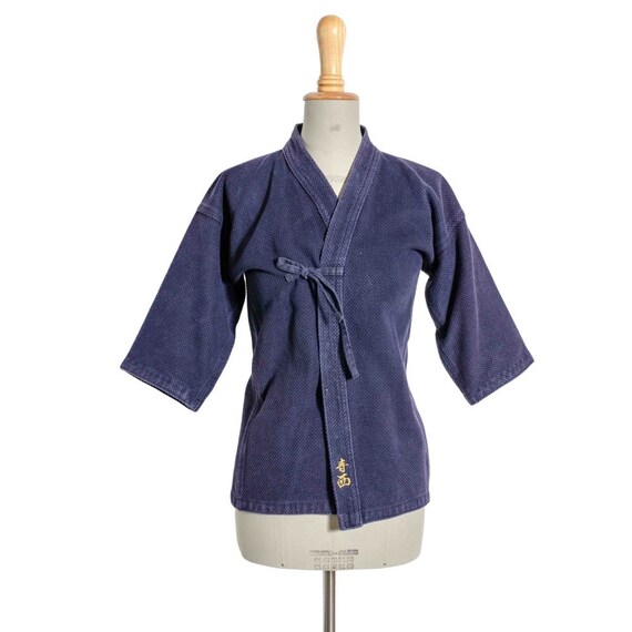 A vintage indigo dyed Japanese kendo jacket / vint