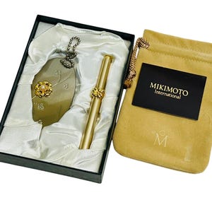小物 Mikimoto Akoya Pearl Compact Mirror Mikimoto Mirror - Etsy