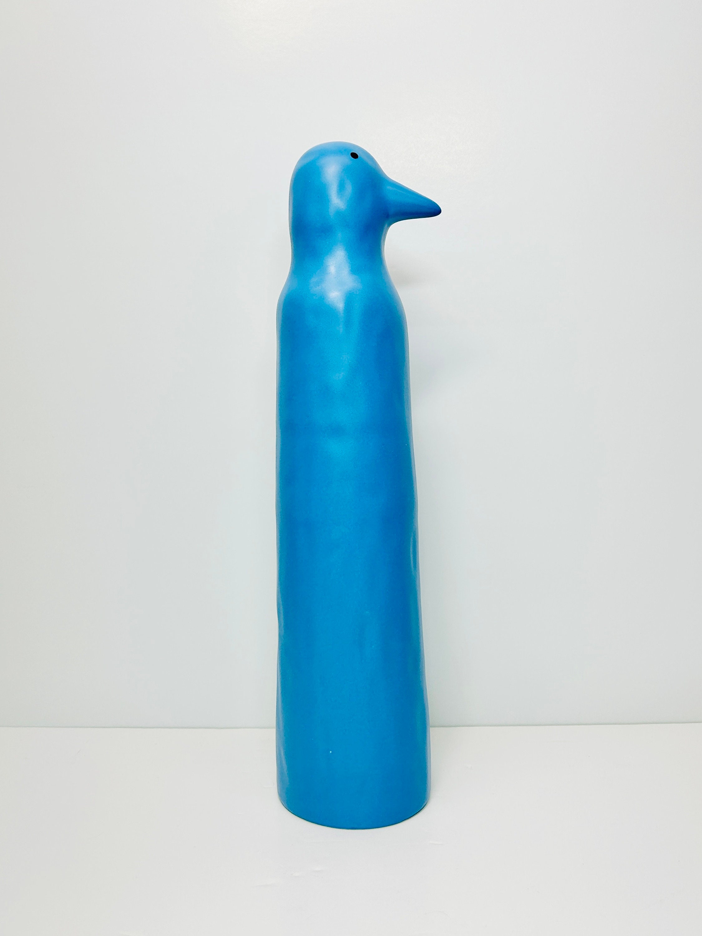 IKEA Blue Penguin Figurine: Katarina Brieditis Modernist Ceramic