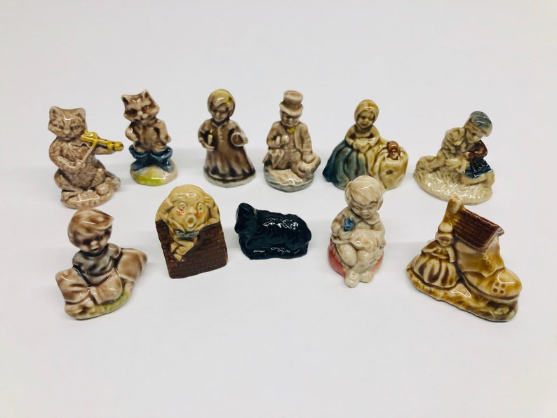 Vintage Wade Nursery Rhymes Figurines Red Rose Tea Canadian Series 2 Wade Porcelain Figurines